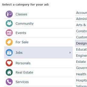 Select a category.