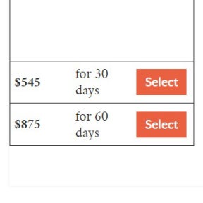 Select a job posting package.