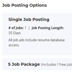 Select a posting plan.