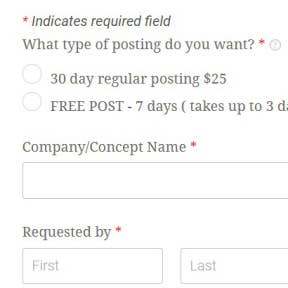Select a posting request.