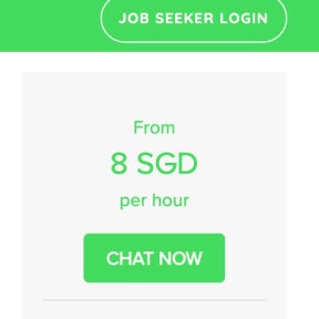Select "CHAT NOW" once you've found your ideal candidate.