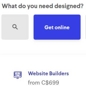Search and select your design category.