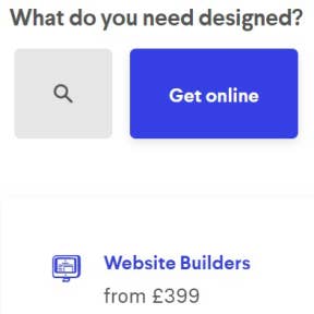 Search and select your design category.
