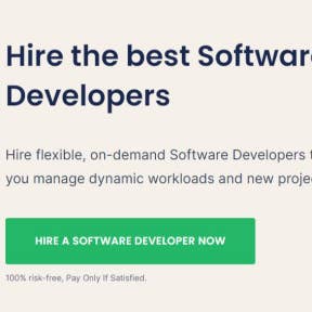 Select "Hire a Software Developer Now."