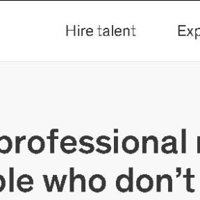 Select "Hire talent."