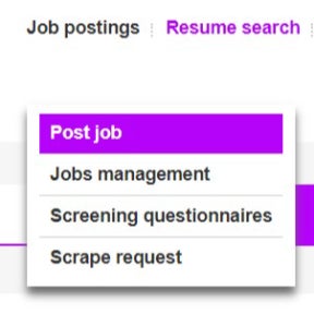 Select "Post job."