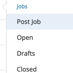 Select "Post Job."