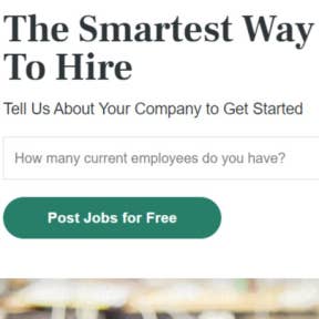 Select "Post Jobs for Free."