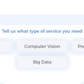 Select the type of service you want.