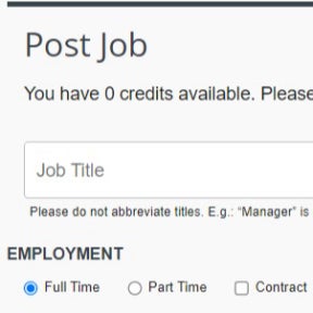 Create your job post.