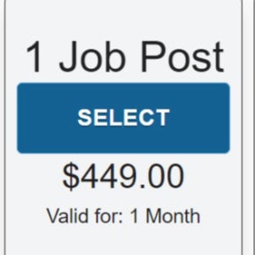 Purchase a job posting plan.