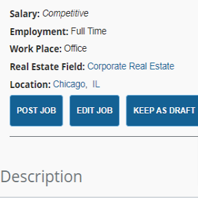 Review your job post.