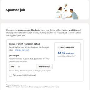 Set your budget.