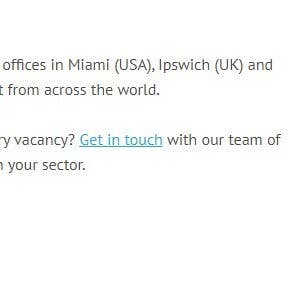 Click "Get in touch."