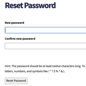 Set your account password.