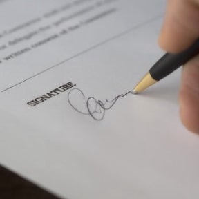 Add a signature.