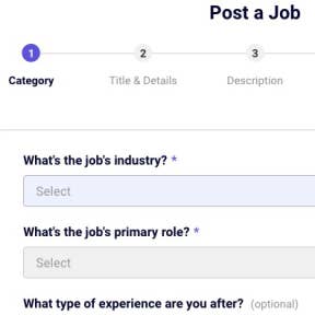 Create your job post.
