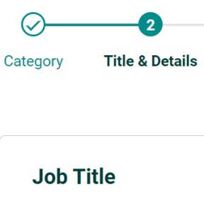 Create your job post.