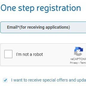 Register as an employer.