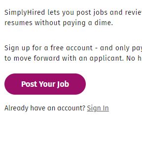 Create an employer account.