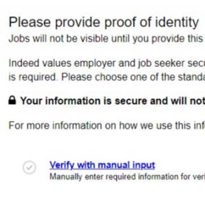 Verify your identity.