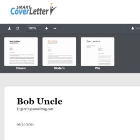 Pick a design for the letter.