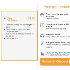 Select a plan.