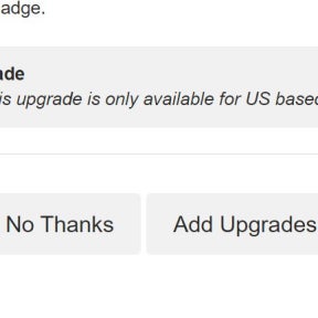 Select upgrades.