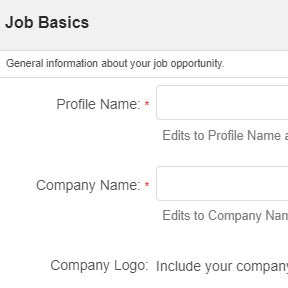 Create your job post.