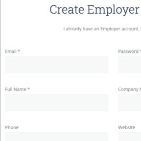 Create your account.