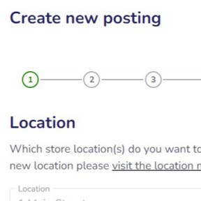 Create your job posting.