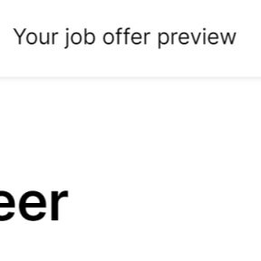 Review your job ad.