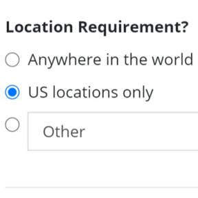 Specify a location.