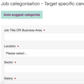 Specify the job category.