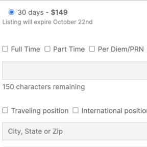 Create your job post.