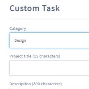 Enter the project details.