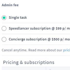 Select a pricing plan.