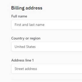 Enter your billing information.