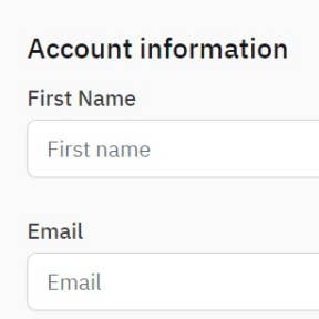 Create an account.