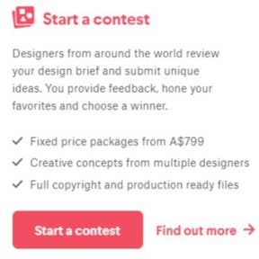 Click "Start a Contest."