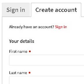 Create an account.