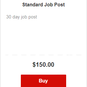Select a job posting package.