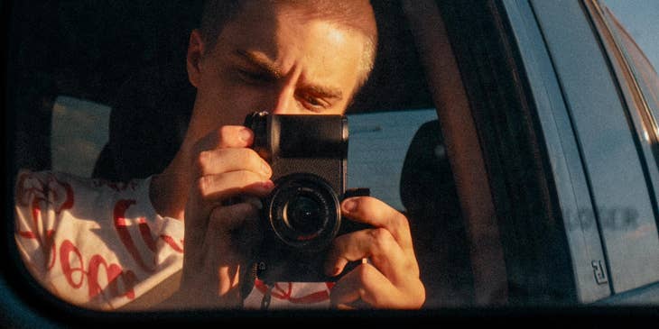 Investigator taking a photo