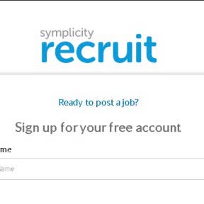 Sign up as an employer.