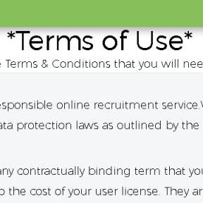 Agree to the terms of use.