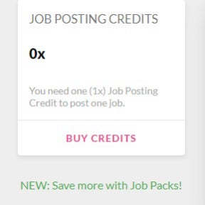 Choose to purchase credits.