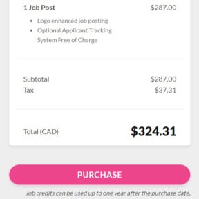Purchase job credits.