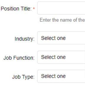Create your job post.