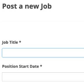 Create your job post.