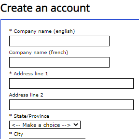 Create an employer profile.